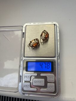 Dámské zlaté náušnice - 4