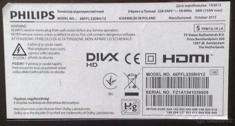 Prodam Philips46PFL3208H-46"117cm LED-TV 1920x1080Zaruka 3 - 4