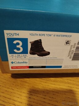 Zimní boty COLUMBIA vel. 34 - 4
