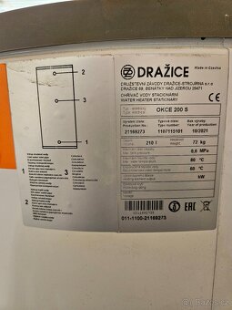 Bojler DRAŽICE OKCE200 S + top. příruba TPK 210-12/2,2kW - 4
