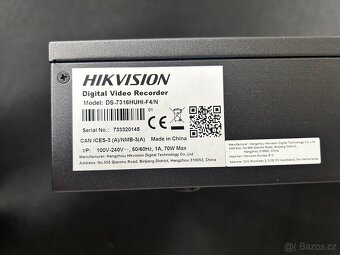 DS-7316HUHI-F4/N - 18 kanálový HYBRIDNÍ rekordér - 4