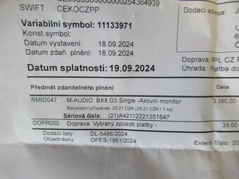 Aktivní poslechový monitor M-audio BX8 - 4