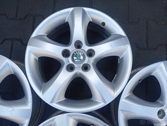 originální alu kola škoda fabia 5x100 r15 - 4