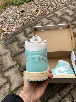 Jordan 1 Mid Light Dew Modrá, velikost 42 - 4