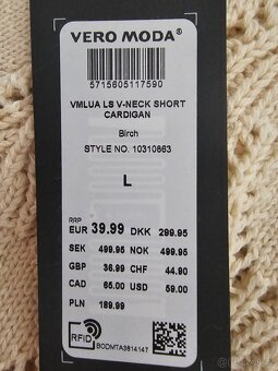 Nový dámský kardigan zn. VERO MODA - 4
