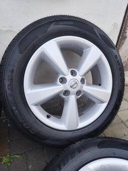 ALU 5x114.3 r17 NISSAN + ZÁNOVNÍ PNEU - 4