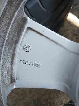 Prodám originální alu Vw 16" s letními pneu 205/55/16 - 4