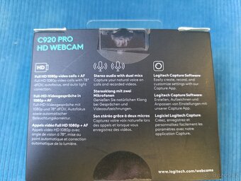 Webová kamera Logitech HD Pro Webcam C920, NOVÁ - 4