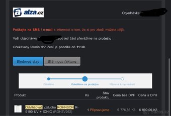 Odvlhčovač vzduchu Rohnson R-9190 UV + IONIC (PC 6990Kč) - 4