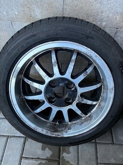 ALU kola 4x100 + letní pneu 195/50 R15 - 4
