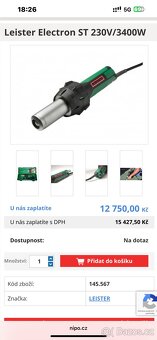 Leister electron ST  3400W + 4 trysky - 4