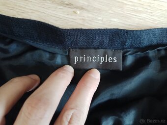 Midi sukně v námořnické modři zn. Principles - 4