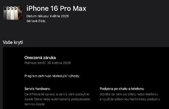 ZARUKA - Apple iPhone 16 Pro Max 256 GB Black - 100% baterie - 4