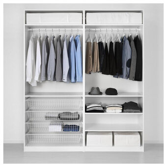 Šatní skříň Ikea PAX s posuvnými dveřmi Bergsfjord - 4