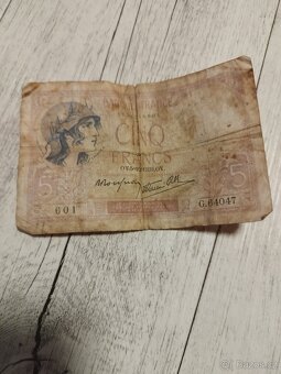 Bankovka 5 franků 1943 - 4