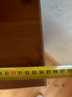 Rohová skříň Leksvik IKEA, masivní borovice, mořidlo antik - 4