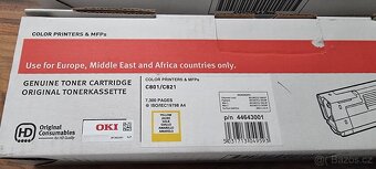 Tonery OKI 44643001/3/4 originální nové pro tiskárny A3 - 4