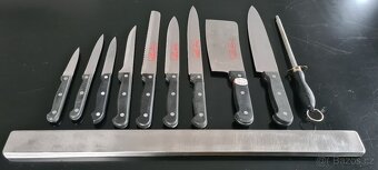 621 - Sada 9ks nožů + ocílka + magnetický držák na zeď - 4