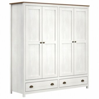 Dřevěná skříň 4dveřová TOPAZIO - 4