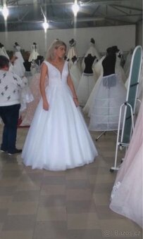 Svatební šaty M - 4