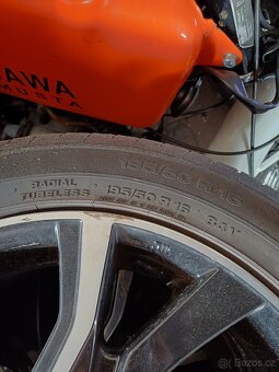 ORIGINÁL ALU KOLA +PNEU TOYOTA 4X100 - 4