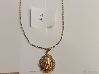 Zlaté řetízky, přívěsky a náušnice 585/1000 14kt - 4
