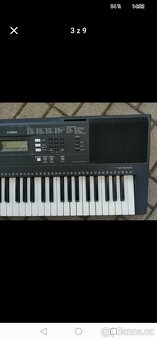 YAMAHA psr e343+stojan+nová,kož.stolička+čs.návcd - 4
