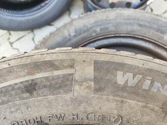 Plechovka 5x112  r15 pneu zimní 195/65 r15 Hankook - 4