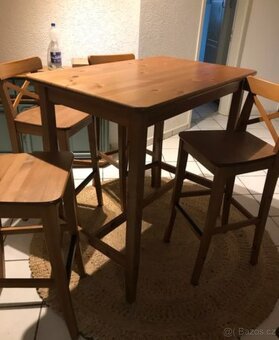 JÍDELNÍ BAROVÝ SET IKEA LEKSVIK - 4