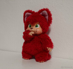 Retro mončiči nyamy Foxy červená - 4