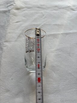 Skleničky panáky Nový Jičín, gravírované, 6 ks - 4