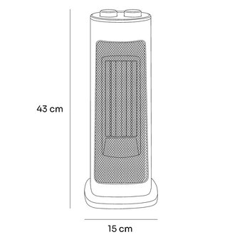 Horkovzdušný ventilátor , Keramický ohřívač Homy, nepoužívan - 4