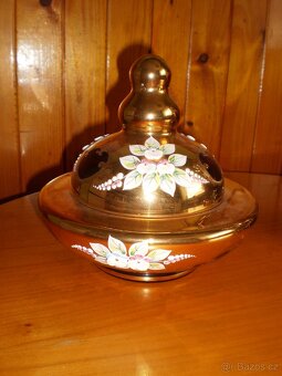 novoborské sklo - bohatě zdobené - 3 kusy ++NOV++ - 4