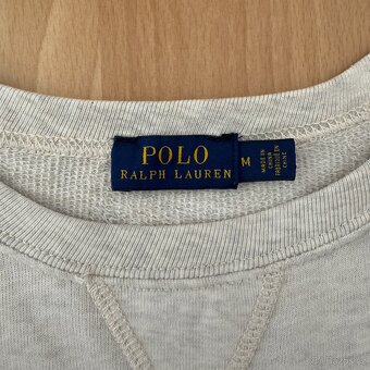 Ralph Lauren Polo krémová mikina s vlajkou USA | vel. M - 4