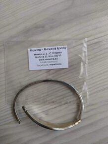 Náramek z mexické perleti zn. Mawina- nový - 4