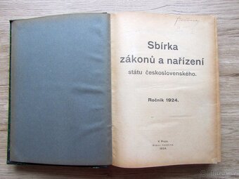 Sbírka zákonů a nařízení 1924, I., s leteckou mapou - 4