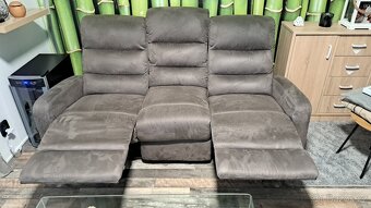 Relaxační 3 místná sedací souprava - 4