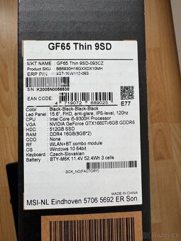 MSI GF65 Thin 9SD - 4