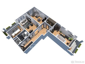 Prodej bytu 3+1, Palackého třída, Pardubice, ev.č. 00866 - 4