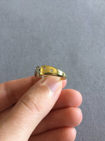 Prodám zlatý prsten se zirkony - 4