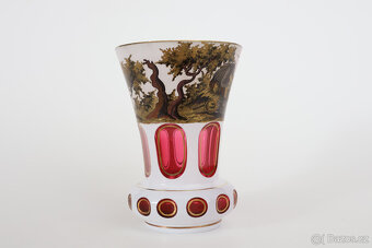 Váza přejímané sklo Wolfgang Berndt Nový Bor - 4