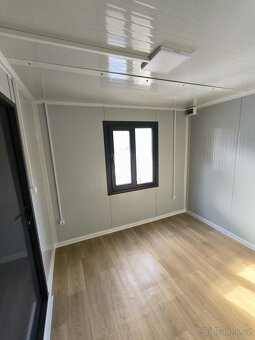 stavební buňka IHNED, dřevodekor 3 x 3 metry - 4