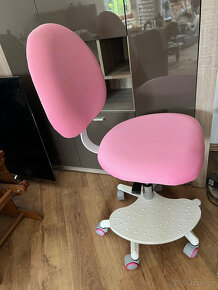 Kolečková židle růžová - TOP - 4