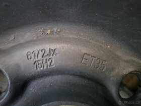 Disky original Opel 15 , rozteč 4x100mm, otvor 56mm. - 4