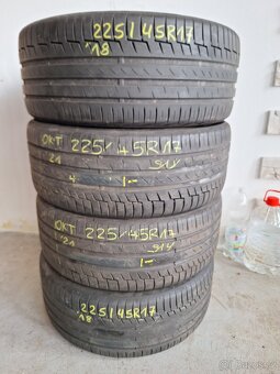 Prodám letní pneu 225/45/17 - 4