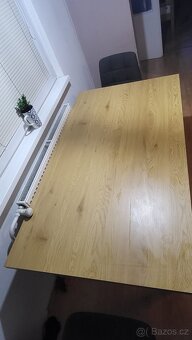 Jídelní stůl 90x160 barva dubu/černá - 4