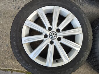 17"zimní alu sada Stockholm 5x112 origo VW Touran 2 215/55 - 4