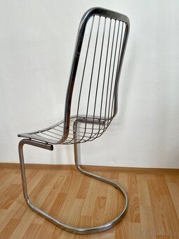 vintage chairs chromové židle Gastone Rinaldi - 4