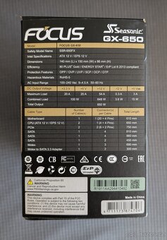 Seasonic Focus GX 650 Gold - 4