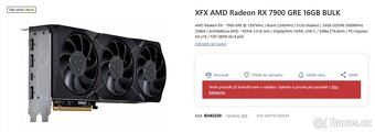 XFX AMD Radeon RX 7900 GRE 16GB - 4